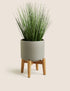 Medium Ceramic Planter with Stand